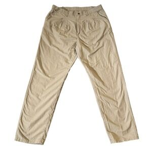 Wrangler Rugged Wear 38x32‎ Tan Pleated Relaxed Fit Cotton Men's Cargo Pants